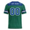 Custom Green Sleeve Stripes Blue Personalized Authentic Football Jersey FBJ02-bc0f0ec