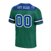 Custom Green Sleeve Stripes Blue Personalized Authentic Football Jersey FBJ02-bc0f0ec