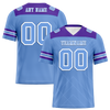 Custom Aqua Sleeve Stripes Aqua Personalized Authentic Football Jersey FBJ02-bc0f0ee