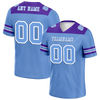 Custom Aqua Sleeve Stripes Aqua Personalized Authentic Football Jersey FBJ02-bc0f0ee