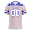 Custom Pink Sleeve Stripes White Personalized Authentic Football Jersey FBJ02-bc0f0e7