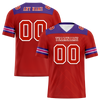 Custom Red Sleeve Stripes Red Personalized Authentic Football Jersey FBJ02-bc0f0e9