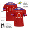 Custom Red Sleeve Stripes Red Personalized Authentic Football Jersey FBJ02-bc0f0e9