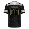 Custom Black Sleeve Stripes Black Personalized Authentic Football Jersey FBJ02-bc0f0f0