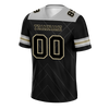 Custom Black Sleeve Stripes Black Personalized Authentic Football Jersey FBJ02-bc0f0f0