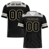 Custom Black Sleeve Stripes Black Personalized Authentic Football Jersey FBJ02-bc0f0f0