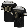 Custom Black Sleeve Stripes Black Personalized Authentic Football Jersey FBJ02-bc0f0f0