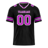 Custom Black Sleeve Stripes Purple Personalized Authentic Football Jersey FBJ02-bc0f0fa