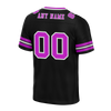 Custom Black Sleeve Stripes Purple Personalized Authentic Football Jersey FBJ02-bc0f0fa