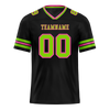 Custom Black Sleeve Stripes Green Personalized Authentic Football Jersey FBJ02-bc0f0fb