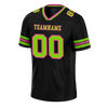 Custom Black Sleeve Stripes Green Personalized Authentic Football Jersey FBJ02-bc0f0fb