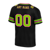 Custom Black Sleeve Stripes Green Personalized Authentic Football Jersey FBJ02-bc0f0fb