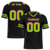 Custom Black Sleeve Stripes Green Personalized Authentic Football Jersey FBJ02-bc0f0fb