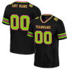 Custom Black Sleeve Stripes Green Personalized Authentic Football Jersey FBJ02-bc0f0fb