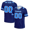 Custom Blue Sleeve Stripes Blue Personalized Authentic Football Jersey FBJ02-bc0f0fc