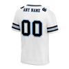 Custom White Sleeve Stripes Black Personalized Authentic Football Jersey FBJ02-bc0f0ff