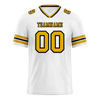 Custom White Sleeve Stripes Yellow Personalized Authentic Football Jersey FBJ02-bc0f0f7