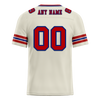 Custom White Sleeve Stripes Brown Personalized Authentic Football Jersey FBJ02-bc0f0f8