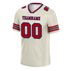 Custom White Sleeve Stripes Brown Personalized Authentic Football Jersey FBJ02-bc0f0f8