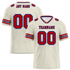 Custom White Sleeve Stripes Brown Personalized Authentic Football Jersey FBJ02-bc0f0f8