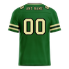 Custom Green Sleeve Stripes Yellow Personalized Authentic Football Jersey FBJ02-bc0f0f9