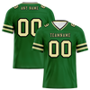 Custom Green Sleeve Stripes Yellow Personalized Authentic Football Jersey FBJ02-bc0f0f9