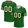 Custom Green Sleeve Stripes Yellow Personalized Authentic Football Jersey FBJ02-bc0f0f9