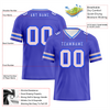 Custom Purple Sleeve Stripes White Personalized Authentic Football Jersey FBJ02-bc0f070