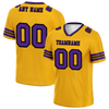 Custom Yellow Sleeve Stripes Purple Personalized Authentic Football Jersey FBJ02-bc0f07c