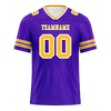 Custom Purple Sleeve Stripes Yellow Personalized Authentic Football Jersey FBJ02-bc0f077