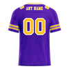 Custom Purple Sleeve Stripes Yellow Personalized Authentic Football Jersey FBJ02-bc0f077