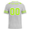 Custom Grey Sleeve Stripes Green Personalized Authentic Football Jersey FBJ02-bc0f078