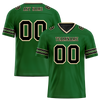 Custom Green Sleeve Stripes Black Personalized Authentic Football Jersey FBJ02-bc0f08e