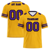 Custom Yellow Sleeve Stripes Purple Personalized Authentic Football Jersey FBJ02-bc0f08f