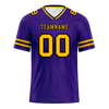 Custom Purple Sleeve Stripes Yellow Personalized Authentic Football Jersey FBJ02-bc0f087