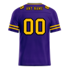 Custom Purple Sleeve Stripes Yellow Personalized Authentic Football Jersey FBJ02-bc0f087