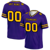 Custom Purple Sleeve Stripes Yellow Personalized Authentic Football Jersey FBJ02-bc0f087