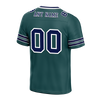 Custom Green Sleeve Stripes Blue Personalized Authentic Football Jersey FBJ02-bc0f088