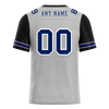 Custom Grey Black Two Tone Blue Personalized Authentic Football Jersey FBJ02-bc0f09a