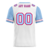 Custom White Aqua Two Tone Aqua Personalized Authentic Football Jersey FBJ02-bc0f09b