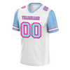 Custom White Aqua Two Tone Aqua Personalized Authentic Football Jersey FBJ02-bc0f09b