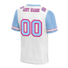 Custom White Aqua Two Tone Aqua Personalized Authentic Football Jersey FBJ02-bc0f09b