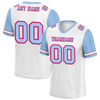 Custom White Aqua Two Tone Aqua Personalized Authentic Football Jersey FBJ02-bc0f09b