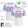 Custom White Aqua Two Tone Aqua Personalized Authentic Football Jersey FBJ02-bc0f09b