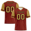 Custom Brown Orange Two Tone Orange Personalized Authentic Football Jersey FBJ02-bc0f09f