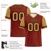 Custom Brown Orange Two Tone Orange Personalized Authentic Football Jersey FBJ02-bc0f09f