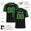 Custom Black Green Two Tone Green Personalized Authentic Football Jersey FBJ02-bc0f097