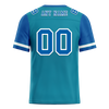 Custom Aqua Blue Two Tone Blue Personalized Authentic Football Jersey FBJ02-bc0f098