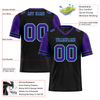 Custom Black Purple Two Tone Purple Personalized Authentic Football Jersey FBJ02-bc0f099