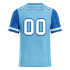 Custom Aqua Blue Two Tone White Personalized Authentic Football Jersey FBJ02-bc0fa0a